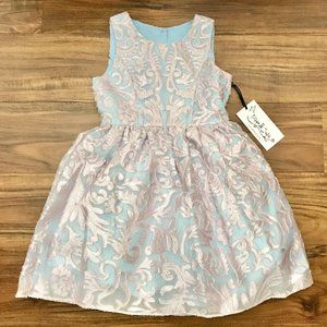 NWT Girls Pippa & Julie Pink And Blue Formal Dress